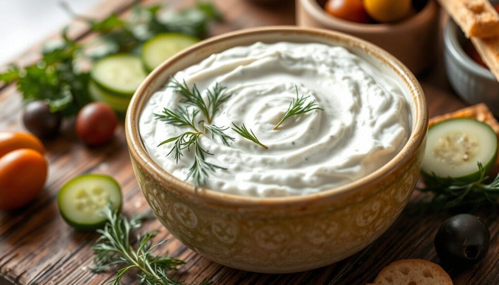 Homemade tzatziki sauce