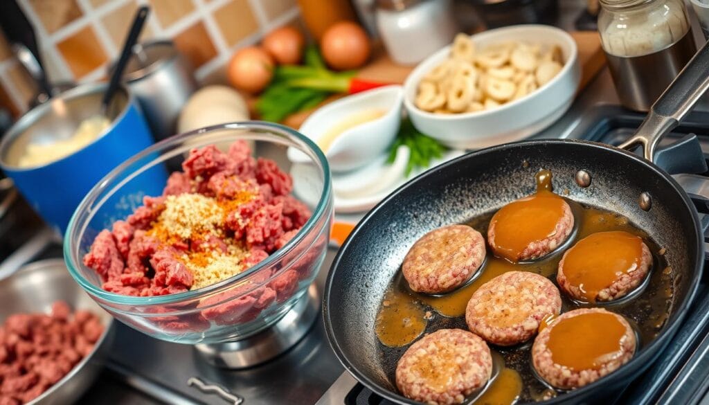 Salisbury Steak Preparation