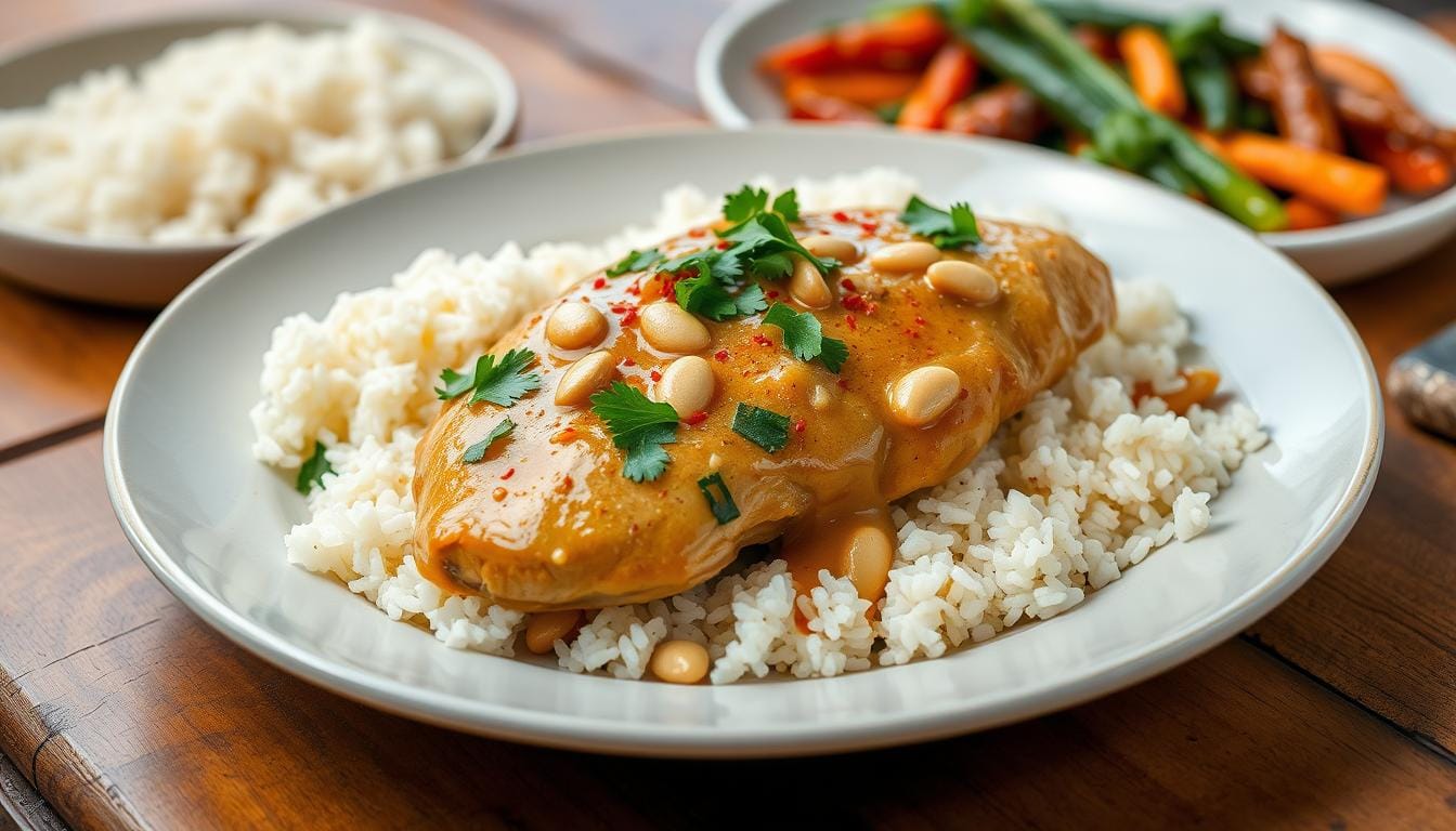 chicken with peanut butter -recipe