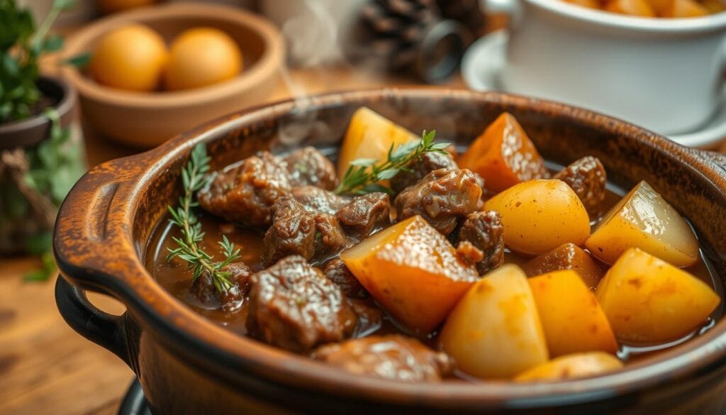 crockpot steak and potatoes