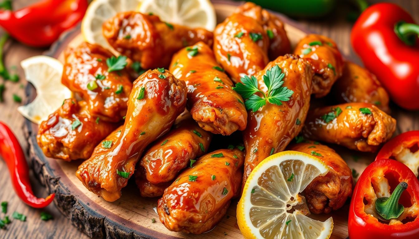 fried chicken wings using italian salad dressing recipe