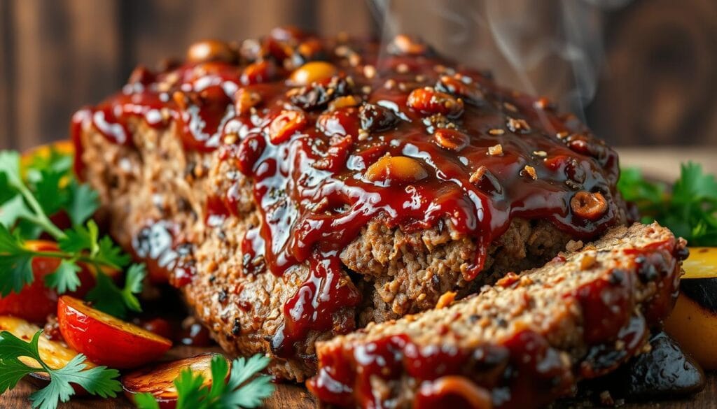 smoked meatloaf bbq glaze