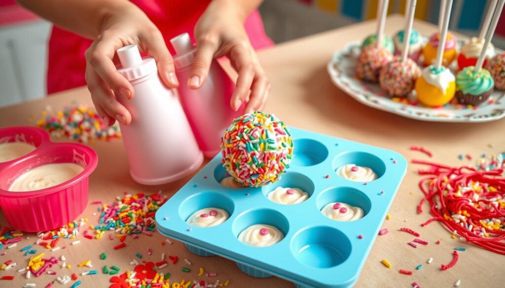 how to use cake pop moulds