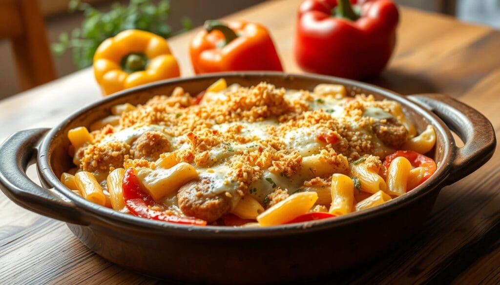 kielbasa pasta bake