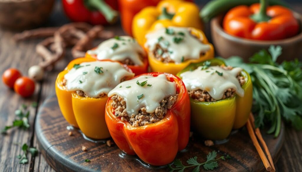 low-carb stuffed peppers