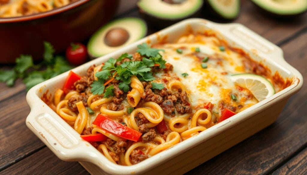 mexican beef noodle casserole