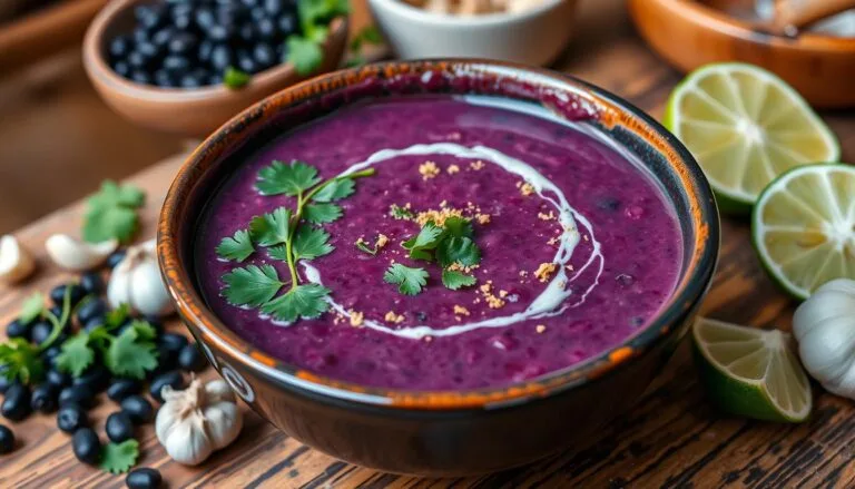 purple black bean soup recipe