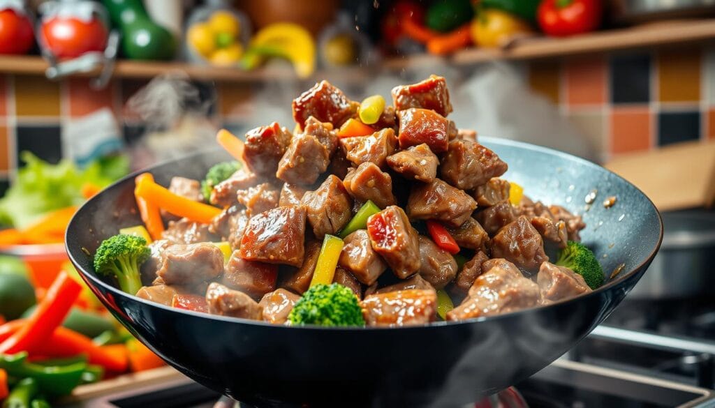 Beef Stir Fry Cooking Process