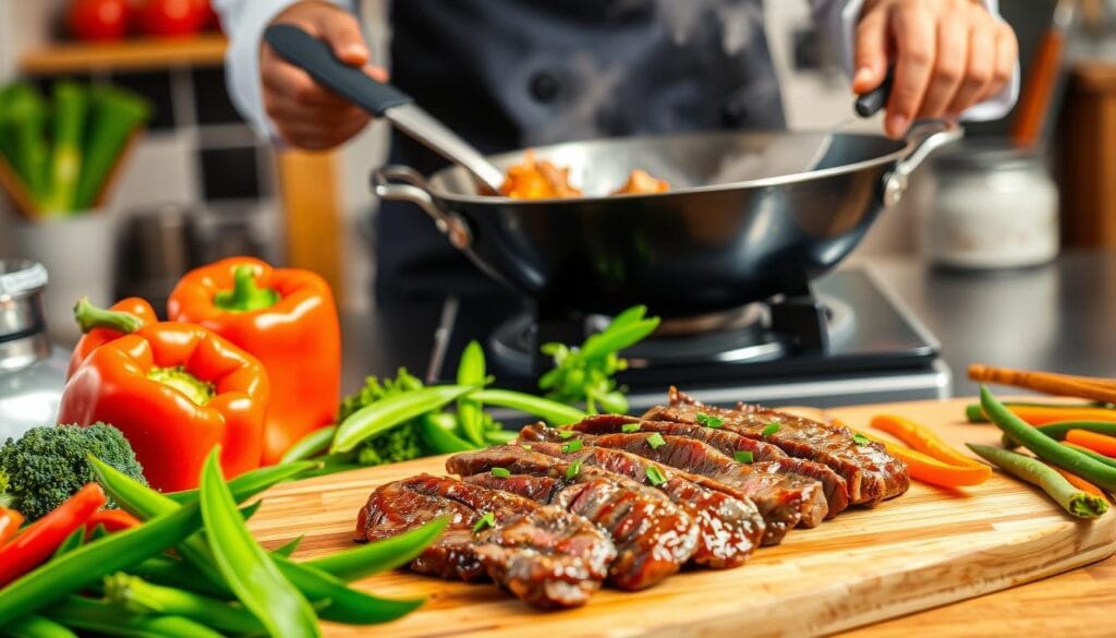 Tender Steak Stir Fry Preparation